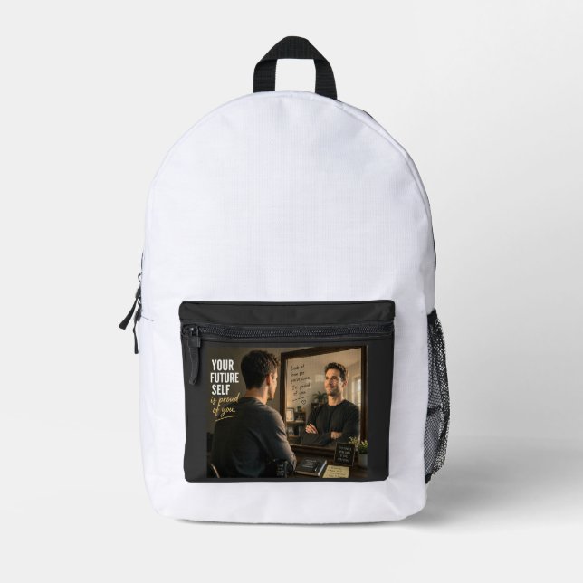 Sac À Dos Imprimé Votre futur vous est fier de vous (Recto)