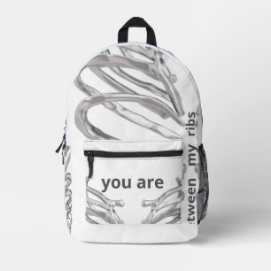 Sac À Dos Imprimé Vous êtes entre mes côtes” – B Anatomique Minimali