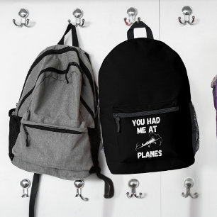 Sac À Dos Imprimé Vous m'aviez chez Planes, Drôle, Simple Aviation