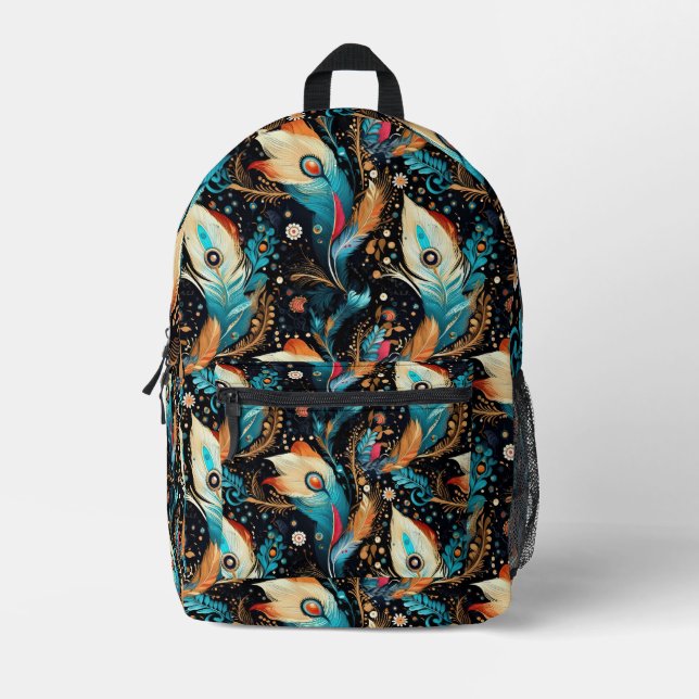 Sac À Dos Imprimé Voyage dynamique vers une comète et une nébuleuse (Recto)