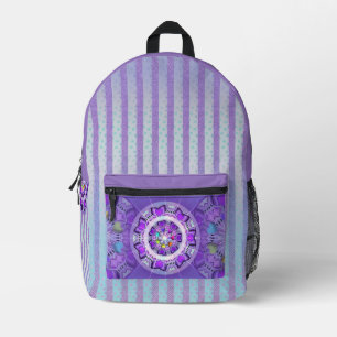 Sac À Dos Imprimé W2 pourpre