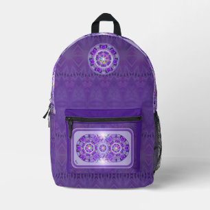 Sac À Dos Imprimé W2 pourpre