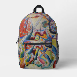 Sac À Dos Imprimé Wassily Kandinsky Rouge tache classique Art Abstra