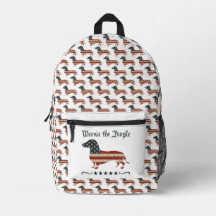 Sac À Dos Imprimé Weenie Le Peuple Dachshund 4 juillet