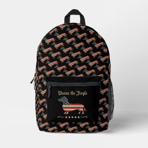 Sac À Dos Imprimé Weenie Le Peuple Dachshund 4 juillet