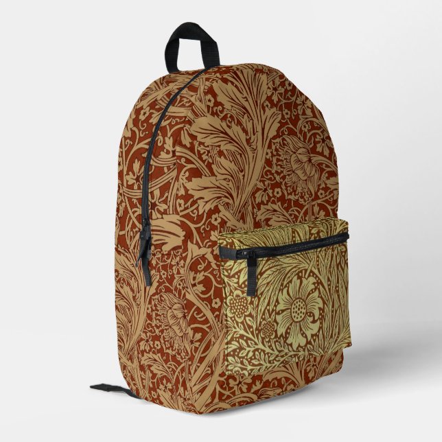 Sac À Dos Imprimé William Morris Arcadia Floral Garden Flower Classi (Coin arrière gauche)