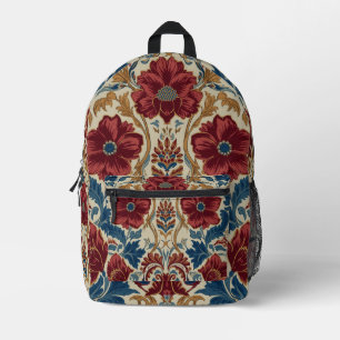 Sac À Dos Imprimé William Morris Coquelicots motif Art Nouveau flora