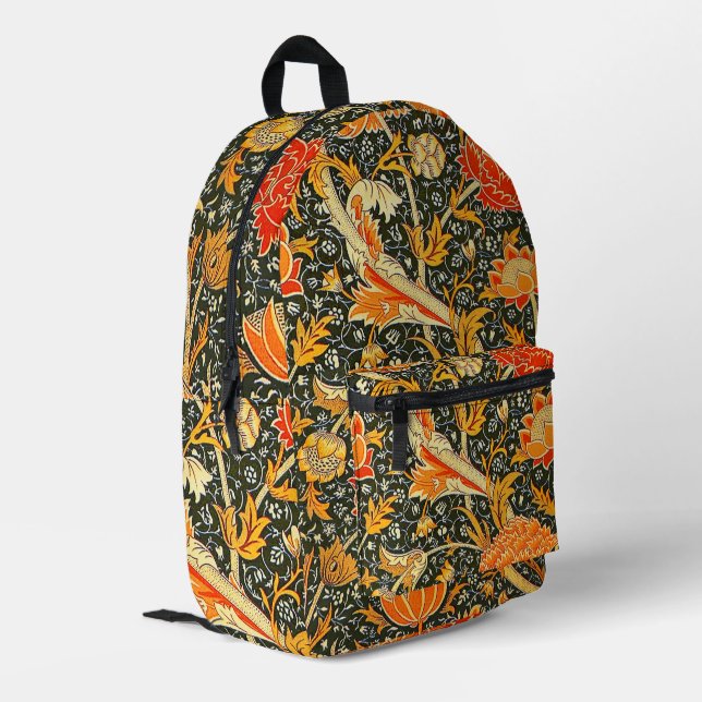 Sac À Dos Imprimé William Morris Cray Fond d'écran Motif (Coin arrière gauche)