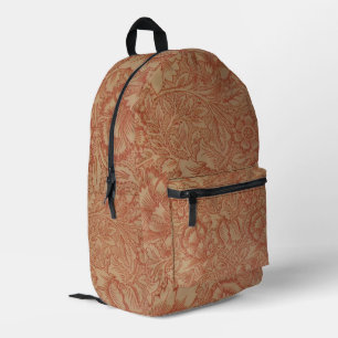 Sac À Dos Imprimé William Morris Fleur de pavot rose Floral