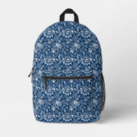 William Morris Fleurs de soleil, bleu foncé et bla