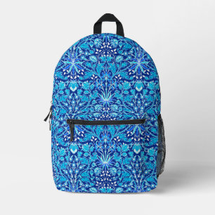 Sac À Dos Imprimé William Morris Hyacinth Imprimer, Navy et Cobalt B