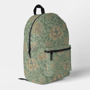 Sac À Dos Imprimé William Morris motif floral Grafton vert sauge