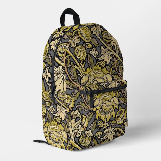 Sac À Dos Imprimé William Morris Wey Fond d'écran Floral (Coin arrière gauche)