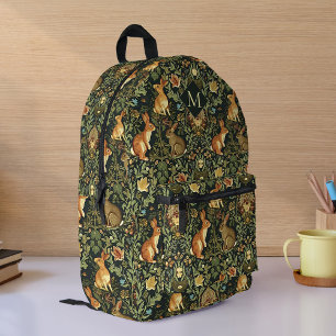 Sac À Dos Imprimé William Morris Woodland Lapins floraux Noël