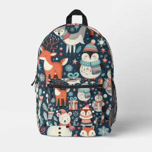 Sac À Dos Imprimé Winter Wonderland Animal Backpack