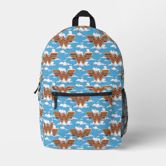 Sac À Dos Imprimé WW84 | Motif de nuage de logo Wonder Woman de band