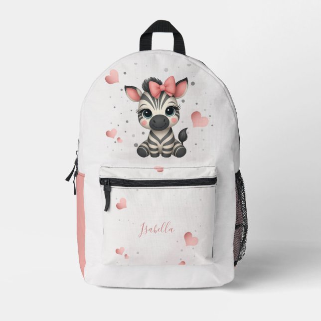 Sac À Dos Imprimé Zèbre adorable petit (Recto)