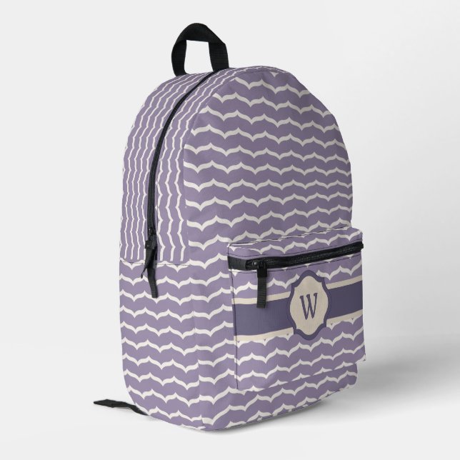 Sac À Dos Imprimé Zigzag fleuri (Coin arrière gauche)