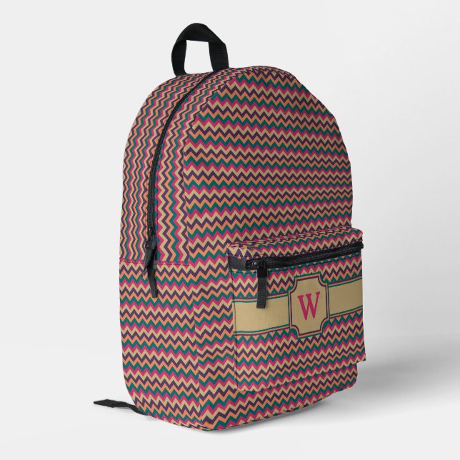 Sac À Dos Imprimé Zigzag Tropical (Coin arrière gauche)