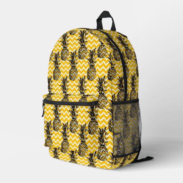 Sac À Dos Imprimé Zigzags ananas (Coin arrière droit)