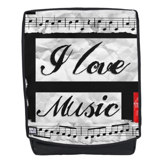 Sac À Dos J'aime la musique (Devant)