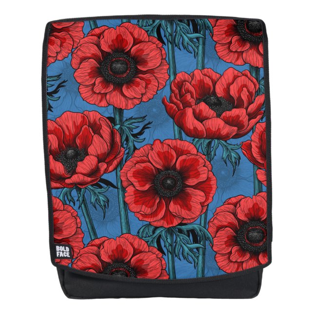 Sac À Dos Jardin de l'anémone rouge (Devant)