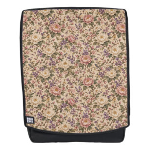 Sac À Dos Jardin de roses botaniques vintage et motif papill