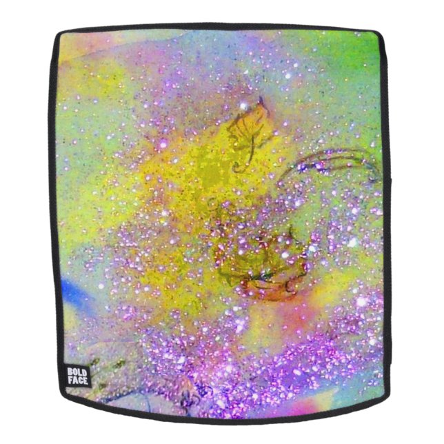 Sac À Dos JARDIN DES OMBRES PERDUES - Jaune violet vert (Devant amovible)