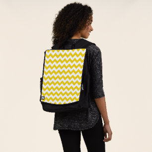 Sac À Dos Jaune Zigzag, Jaune Chevron, Motif géométrique