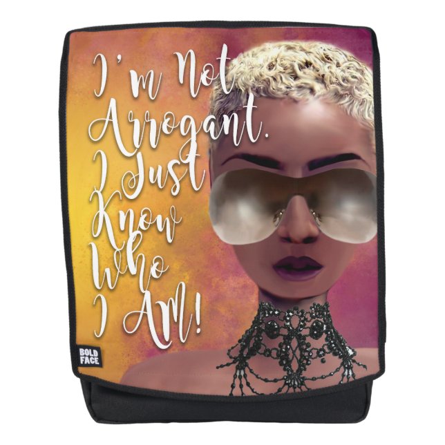 Sac À Dos Je sais qui je suis affirmation (Devant)
