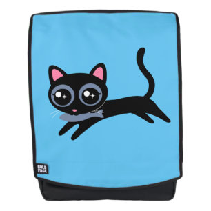 Sac À Dos Joli Chat Chaton avec Poisson Cadeau pour Filles