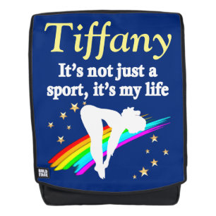 SAC À DOS JOLIE BLEU PLONGÉE VIE PERSONNALISÉE PACK DERRIÈRE