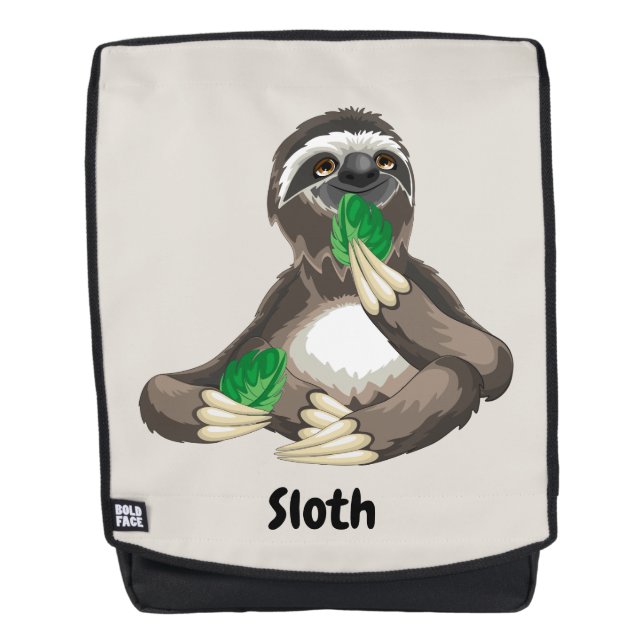 Sac À Dos Jolie Sloth animée (Devant)