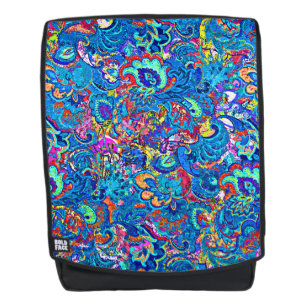 Sac À Dos Jolies fleurs de peinture abstraite colorée