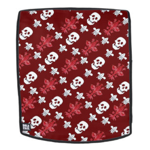 SAC À DOS JOLLY ROGER SKULL TROIS LILIES DRAPEAU, FLEUR DE L