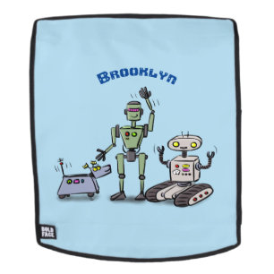 Sac À Dos Joyeux joli dessin de trois robots trio