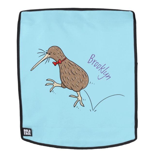 Sac À Dos Joyeux kiwi de saut avec dessin de cravate arc (Devant amovible)