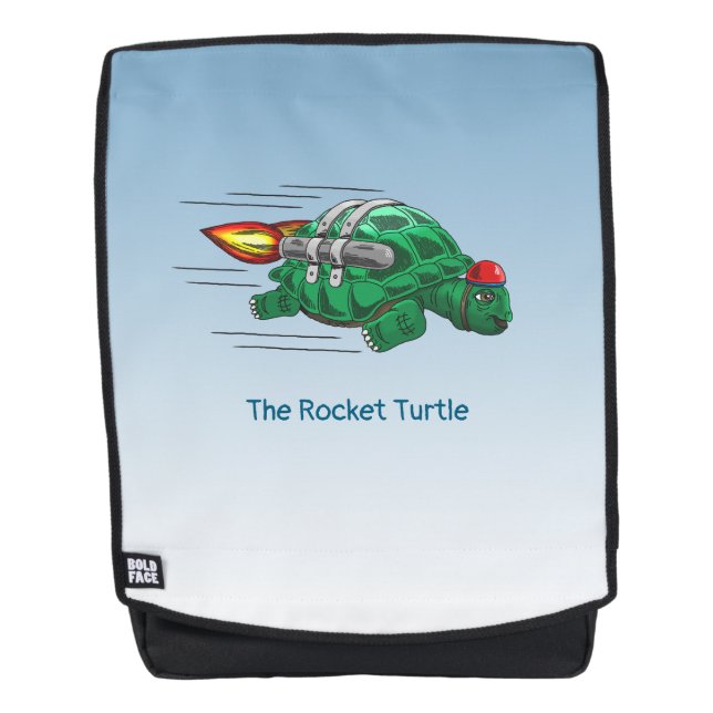Sac À Dos La merveilleuse balade en jetpack de la tortue fus (Devant)