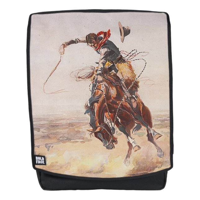 Sac À Dos La vie de cowboy de PIÈCE EN T (Devant)