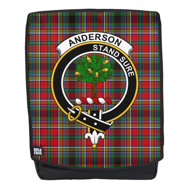 Sac À Dos L'Anderson De Arfrein Clan Crest Tartan Plaid (Devant)