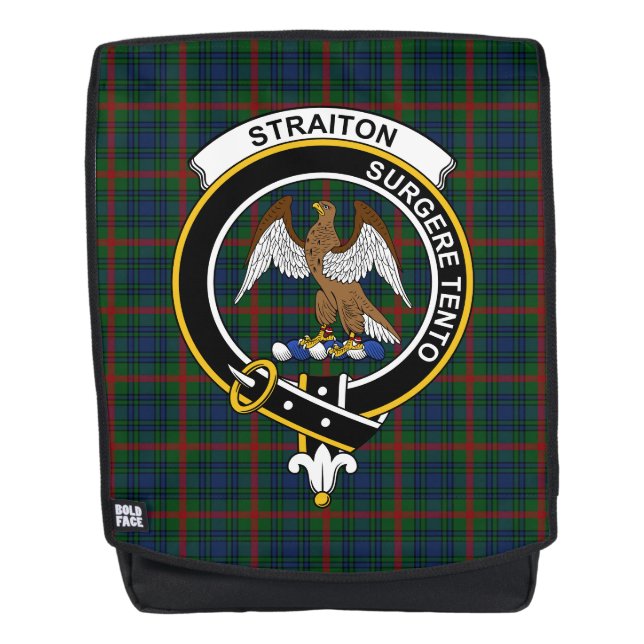 Sac À Dos Le Clan De Chasse De L'Aït Crest Tartan Plaid (Devant)