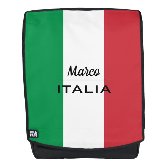 Sac À Dos Le drapeau italien de l'Italie a personnalisé le (Devant)