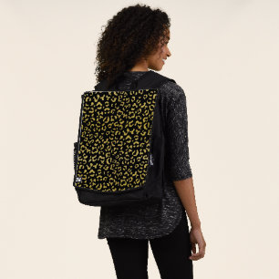Sac À Dos Leopard d'or, Parties scintillant d'or, Motif de l