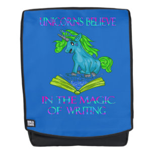 Sac À Dos Les Unicornes croient en la magie de l'écriture