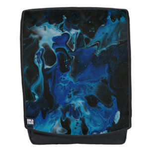 Sac À Dos Liquide psychédélique bleu foncé