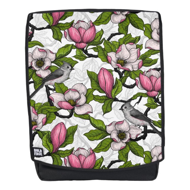 Sac À Dos Magnolia en floraison et tireur (Devant)