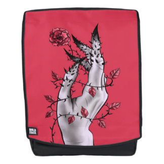 Sac À Dos Main Horreur avec Imaginaire foncé gothique Rose