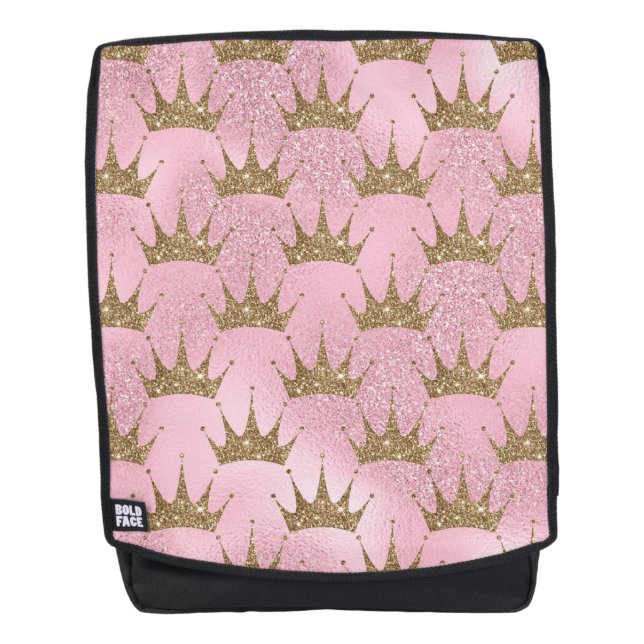 Sac À Dos Mignonne sirène Parties scintillant or Tiara Golde (Devant)