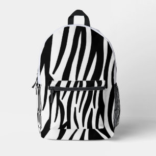 Sac à dos moderne à imprimé zèbre - Animal abstrai