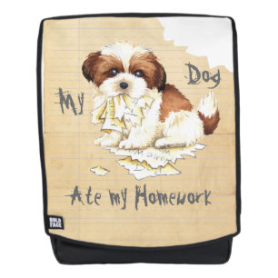 Sac À Dos Mon Shih Tzu a mangé mes devoirs